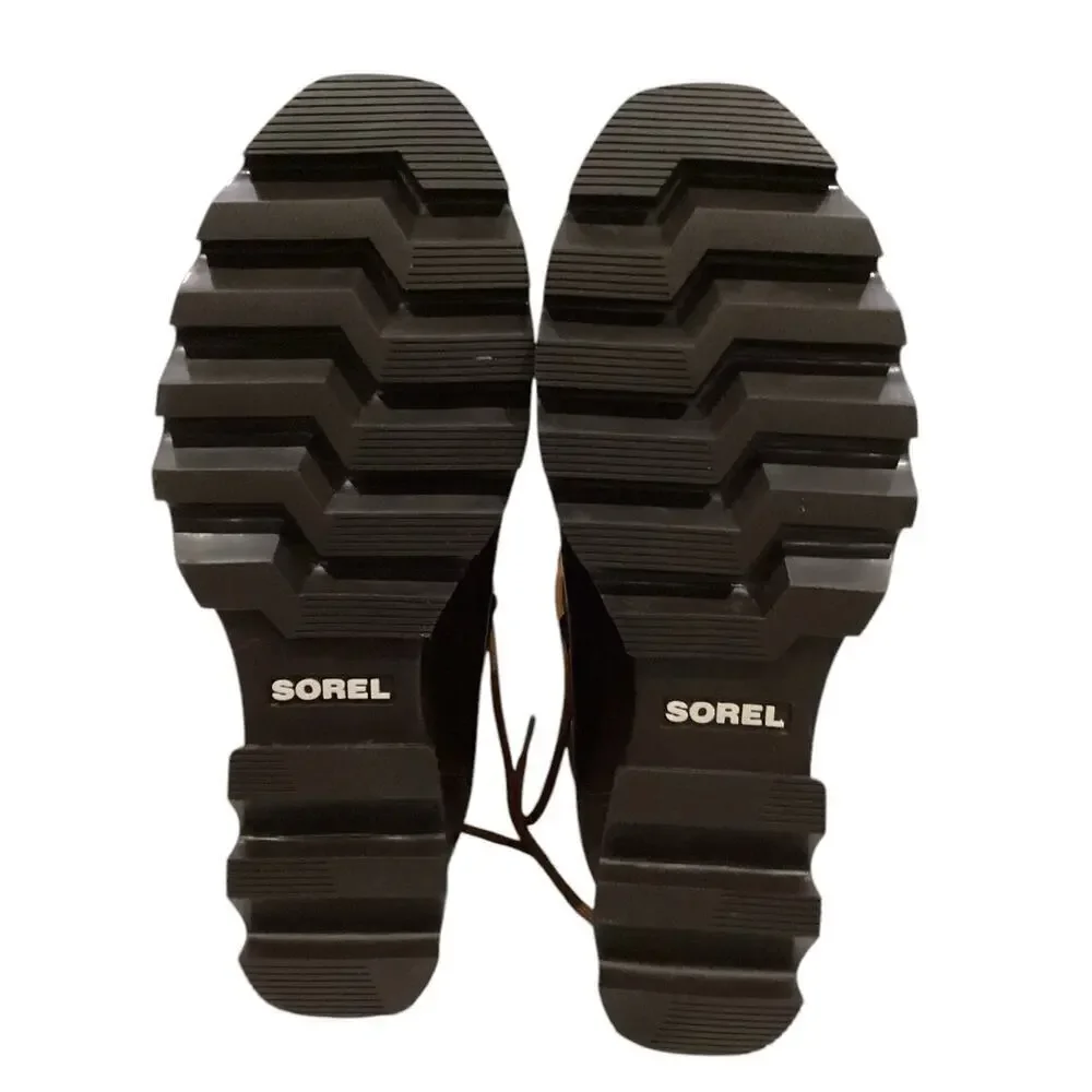 Sorel Joan Of‎ Artic Waterproof Wedge III Booties In Hazelnut Size 8